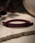 VITA Carbon Bracelet- Burgundy