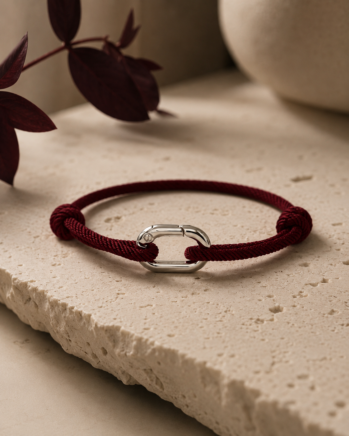 VITA Link Bracelet- Burgundy