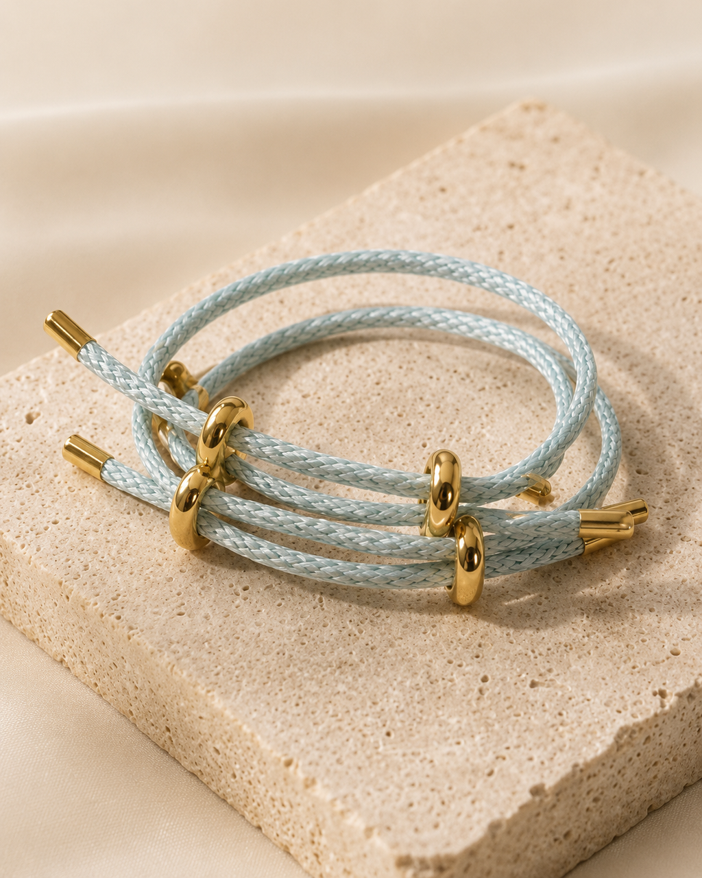 VITA Signature Rope Bracelet- Light Blue