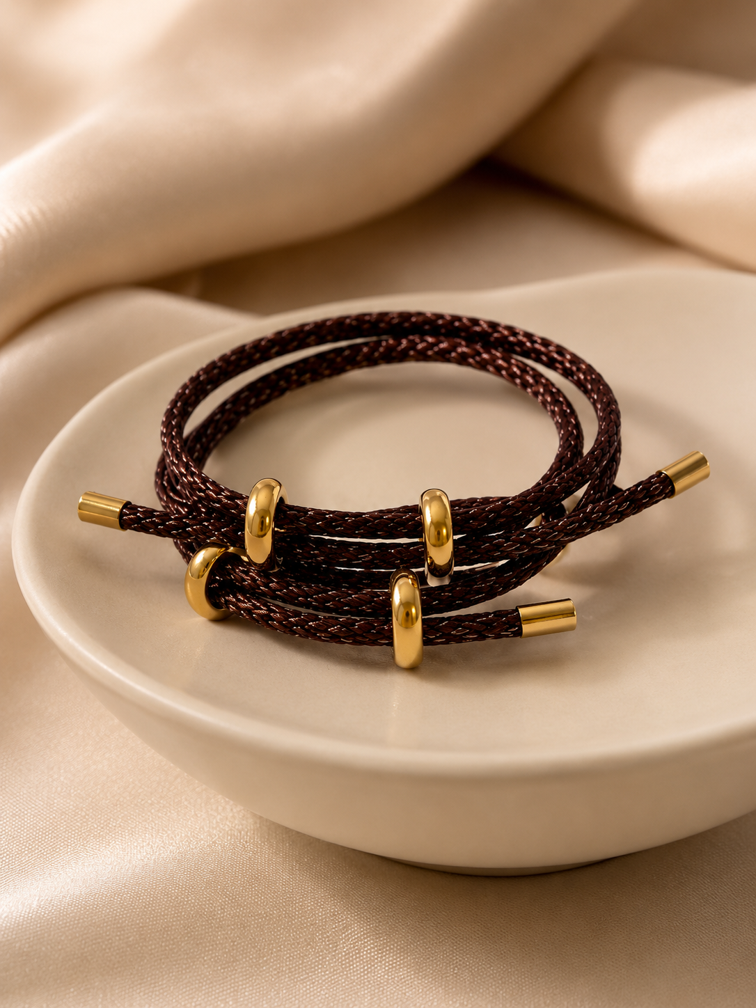 VITA Signature Rope Bracelet-Brown