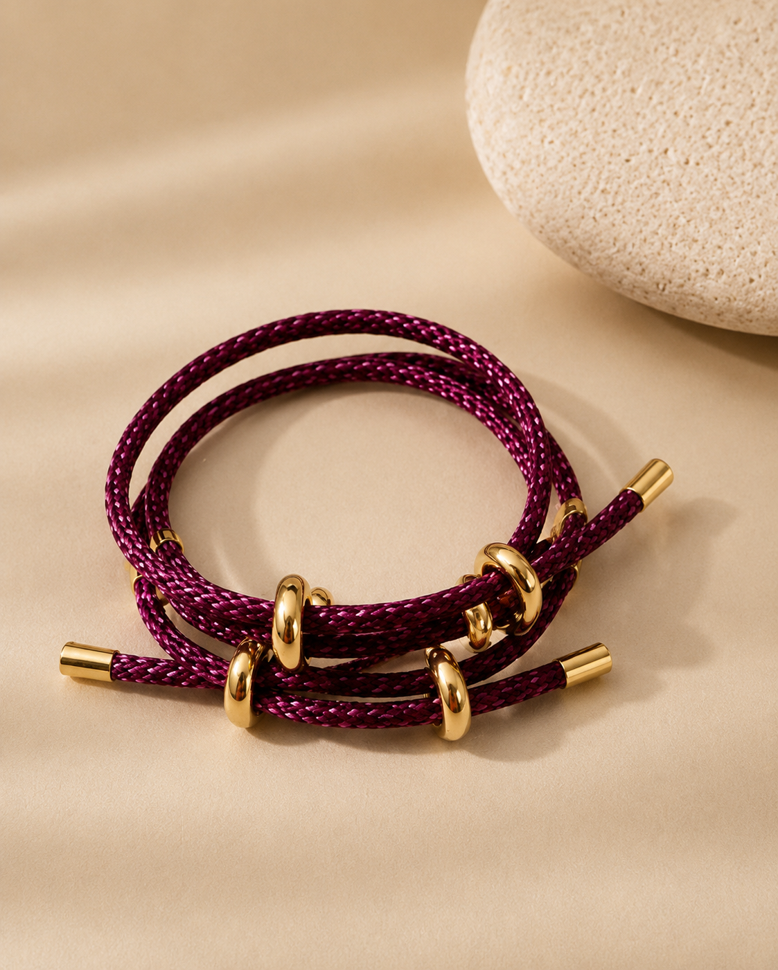 VITA Signature Rope Bracelet- Purple
