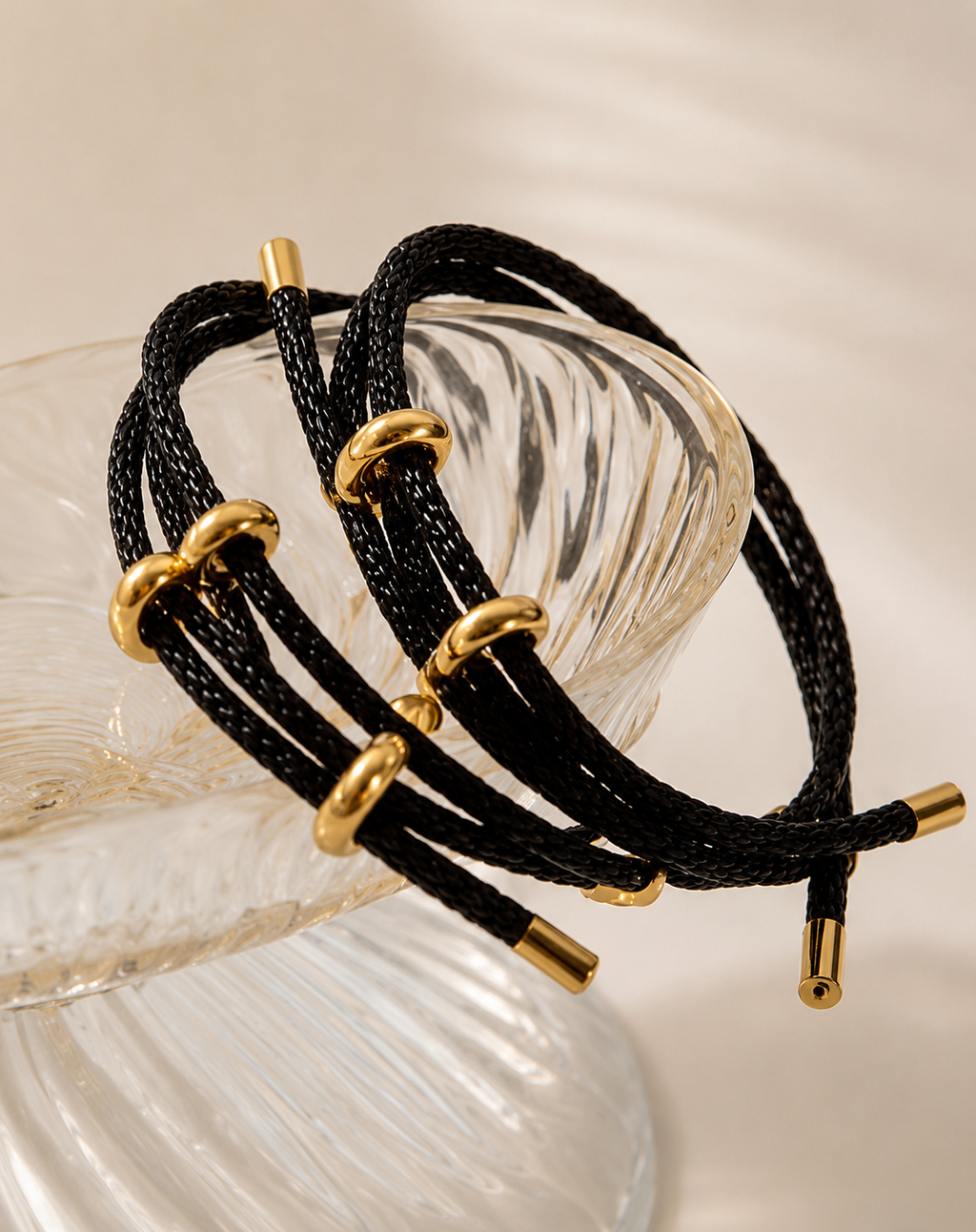VITA Signature Rope Bracelet- Black